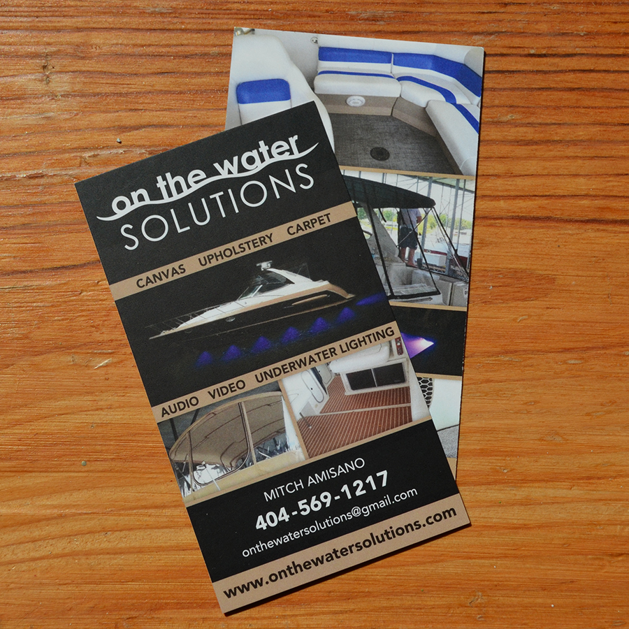 On the Water Solutions Business Card Design