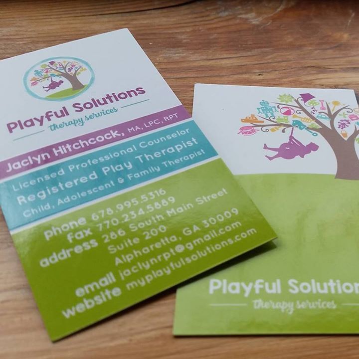 Playful Solutions Therapy Services Business Card Design