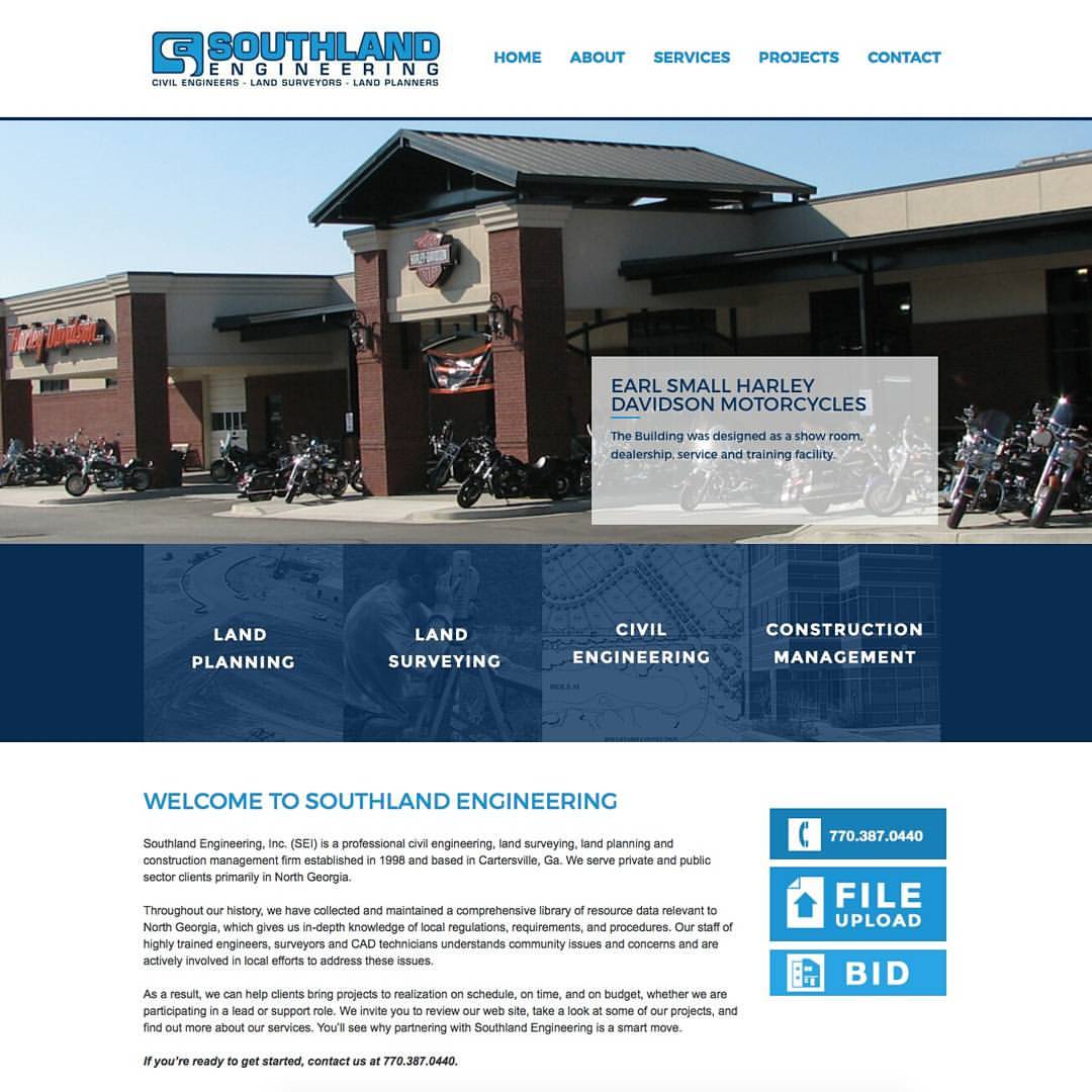 Southland Engineering Website Design