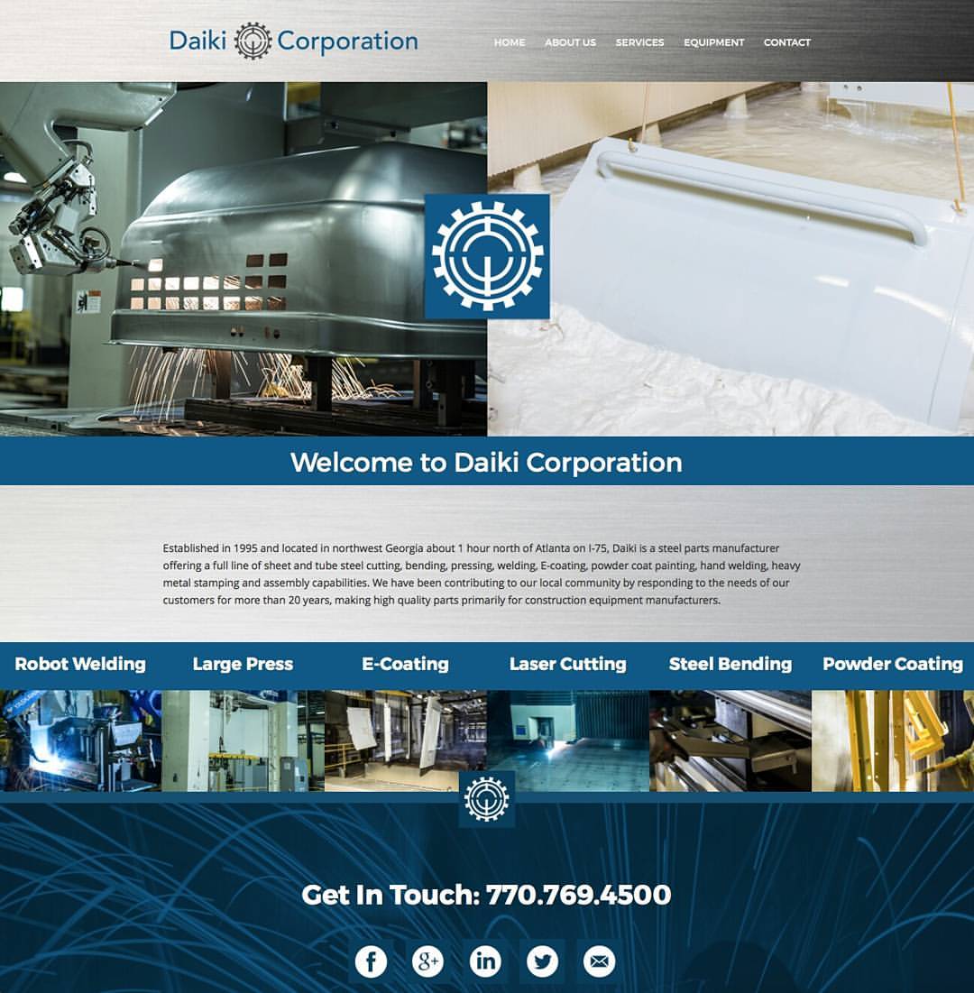 Daiki Corporation Website Design