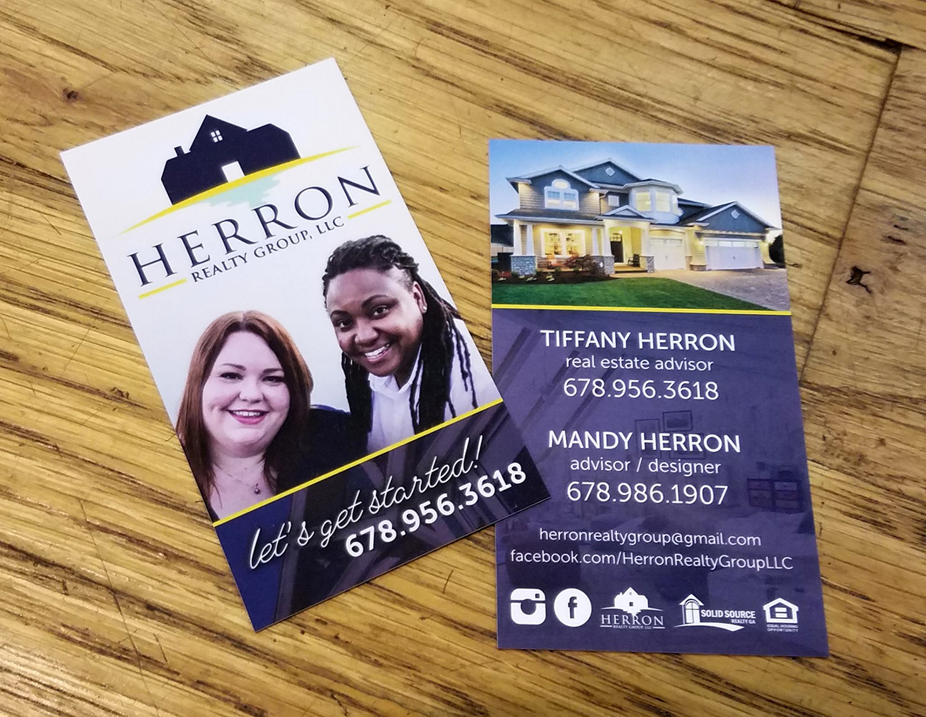 Herron Realty Group Business Card Design