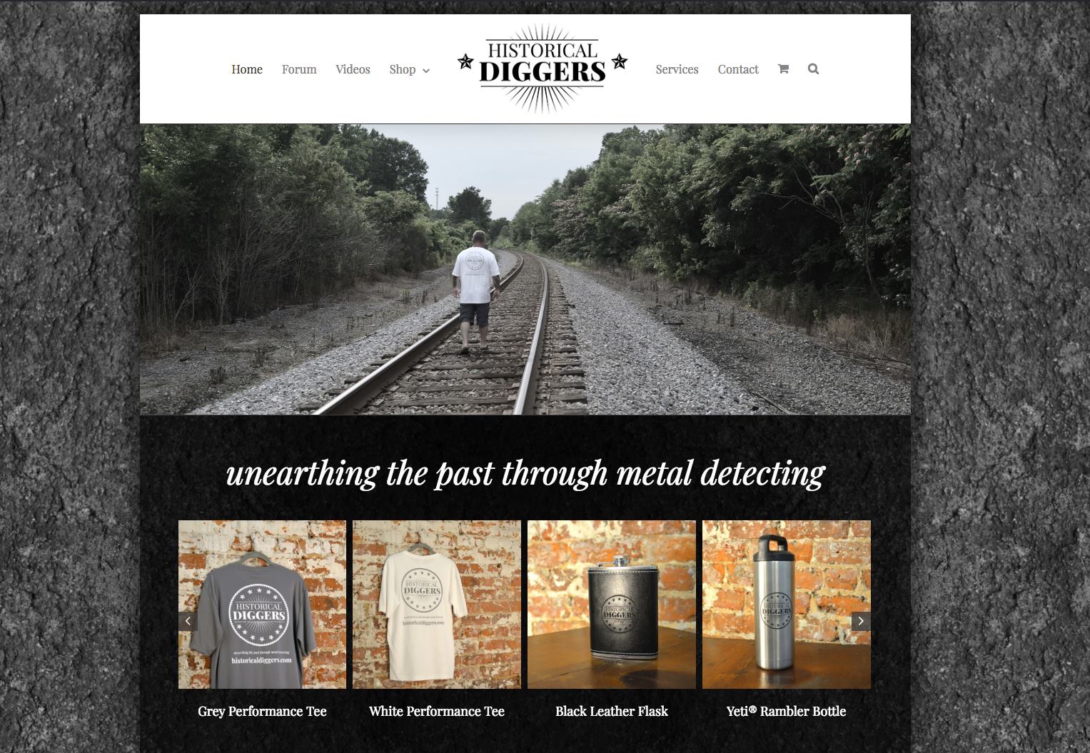 Historical Diggers Website Design