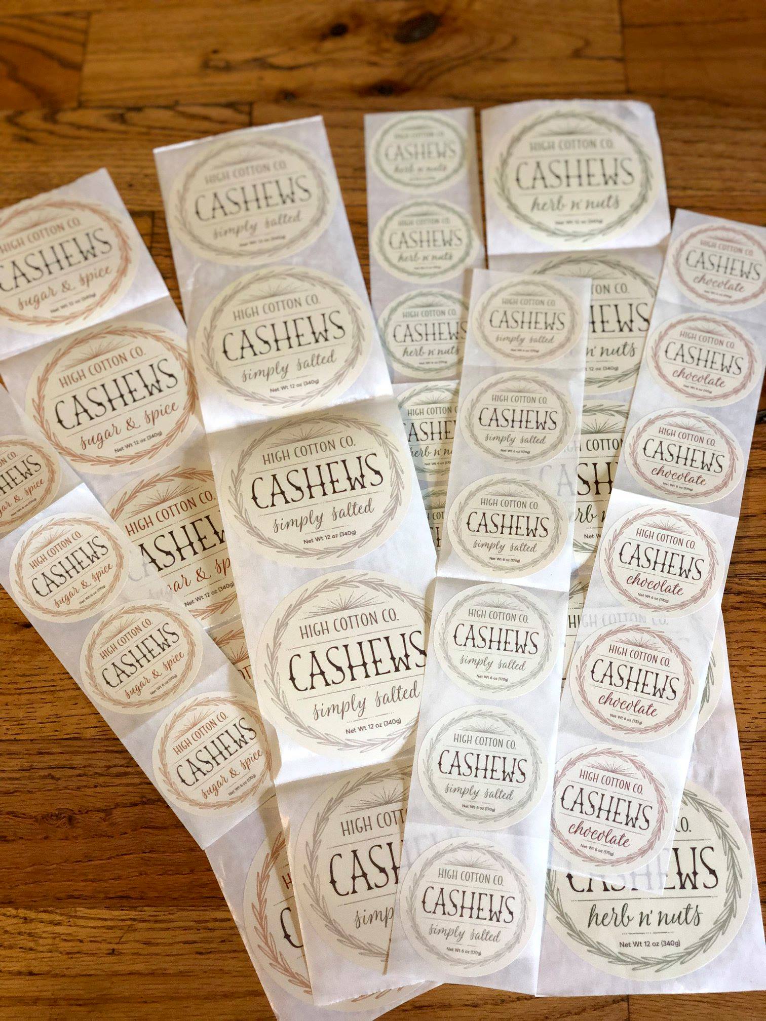 High Cotton Co. Cashews Stickers