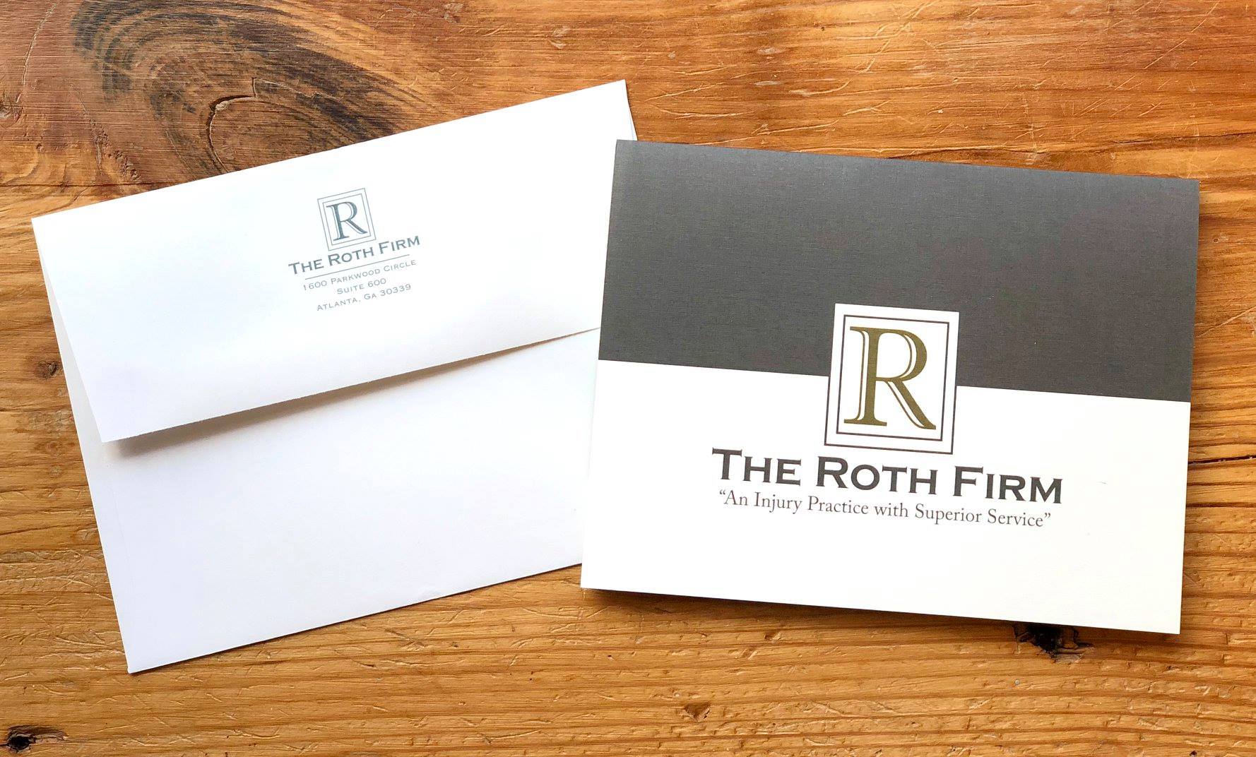 The Roth Firm Stationary Design custom envelope