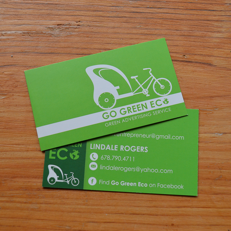 Go Green Eco Business Card Design