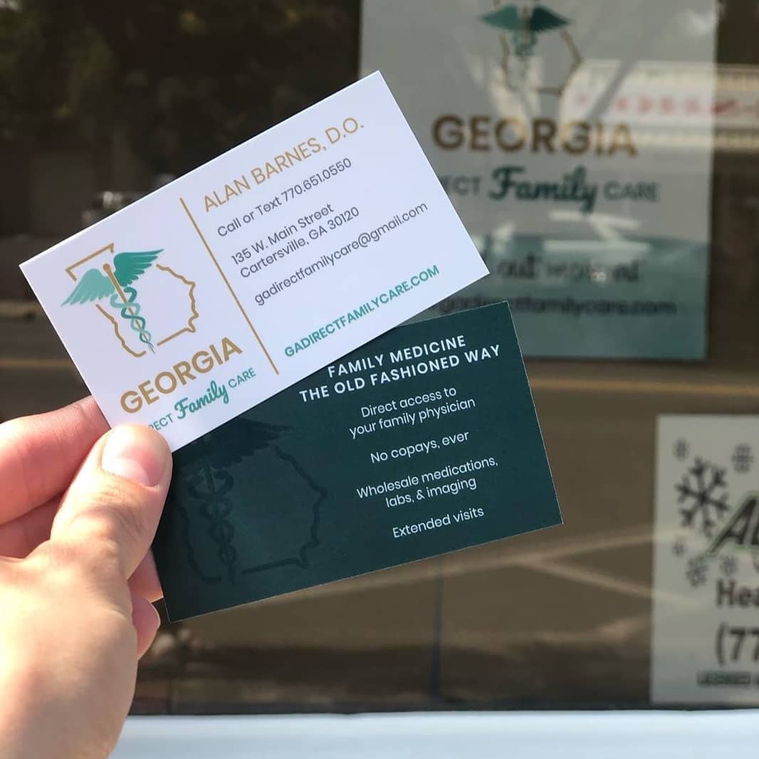 Georgia Direct Family Care Business Card Design
