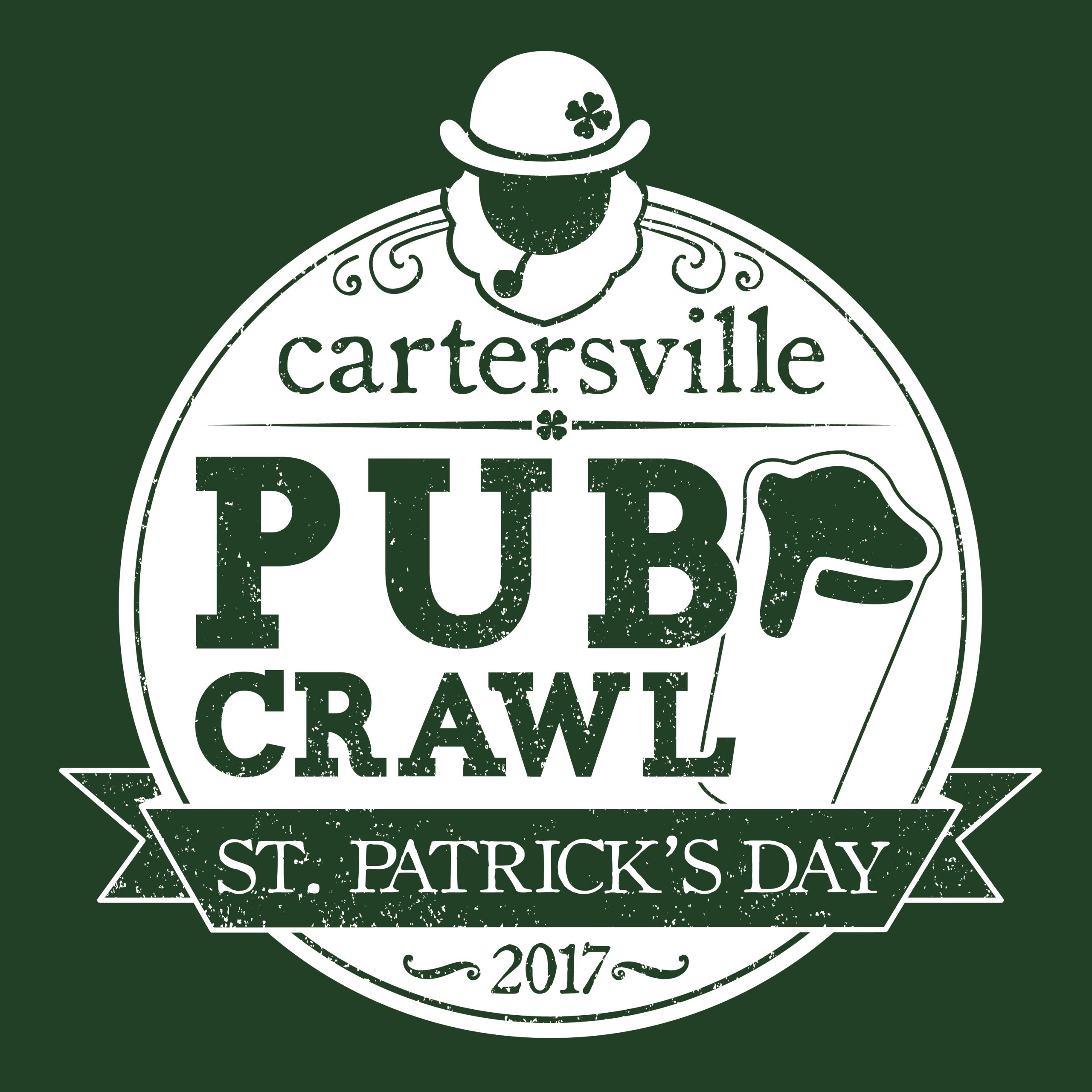 Cartersville Pub Crawl St. Patrick's Day 2017 Logo Design