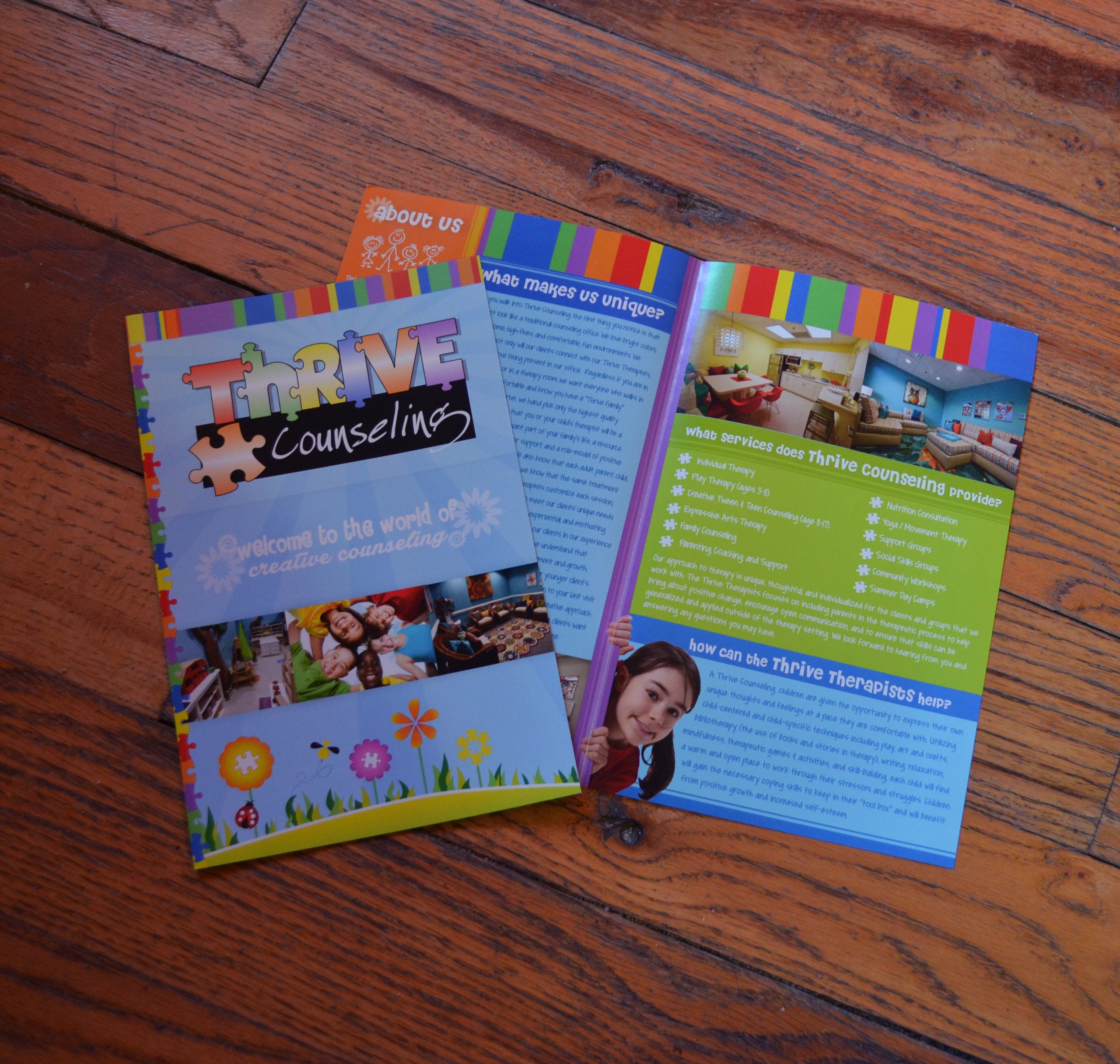 Thrive Counseling Bifold Brochure Design