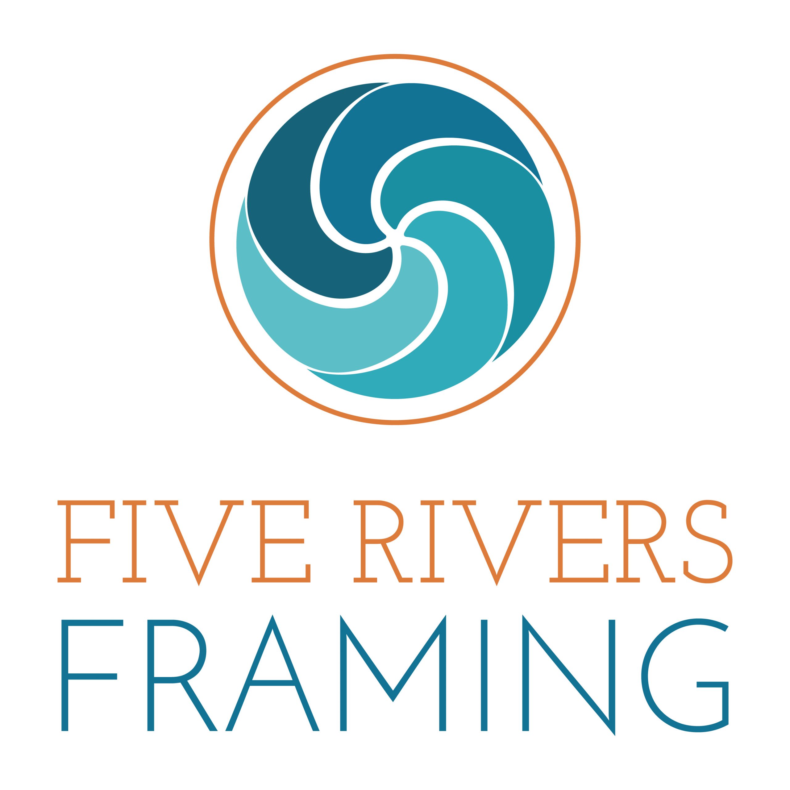 Five Rivers Framing Logo Design