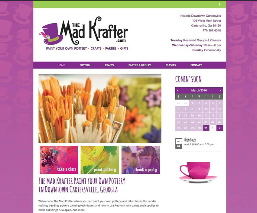Mad Krafter Website Design