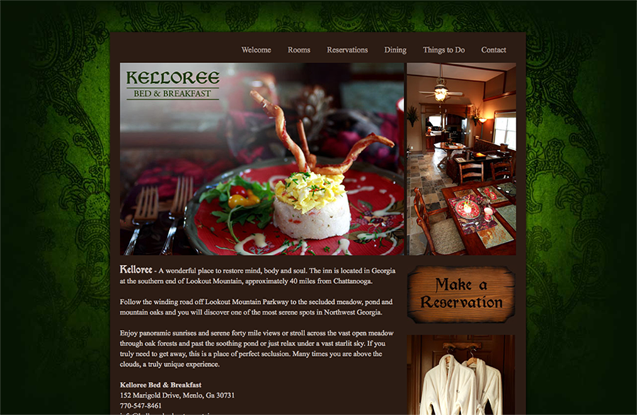 Kelloree Bed & Breakfast Website Design