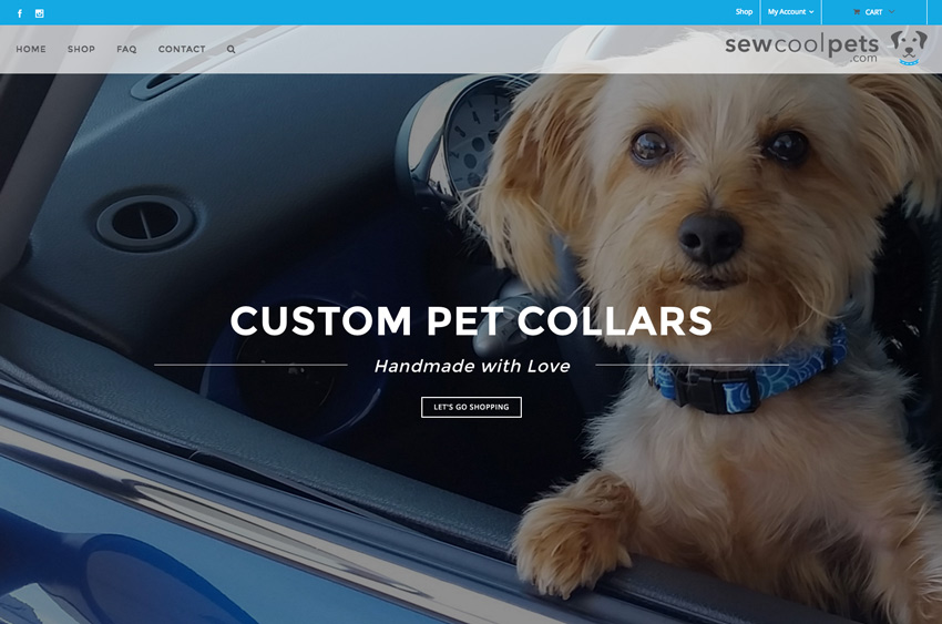 Sew Cool Pets Website Design