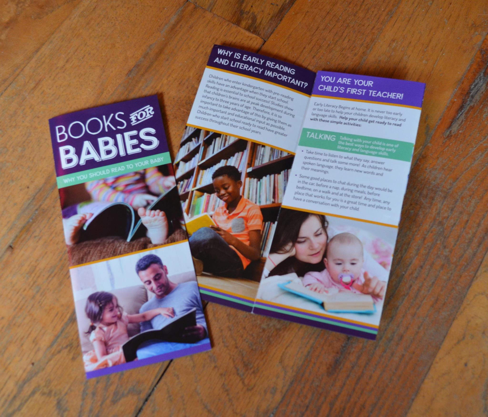 Books for Babies Trifold Brochure Design