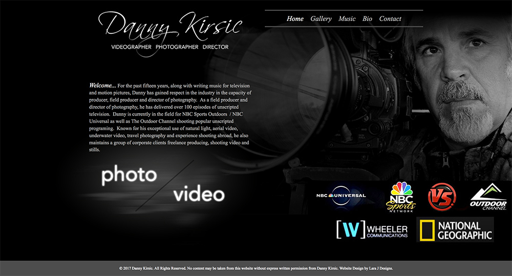 Danny Kirsic Website Design