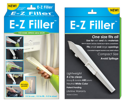E-Z filler Box Product Packaging Design