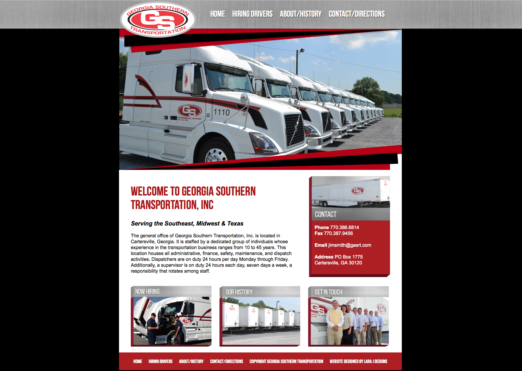 Georgia Southern Transportation Website Design