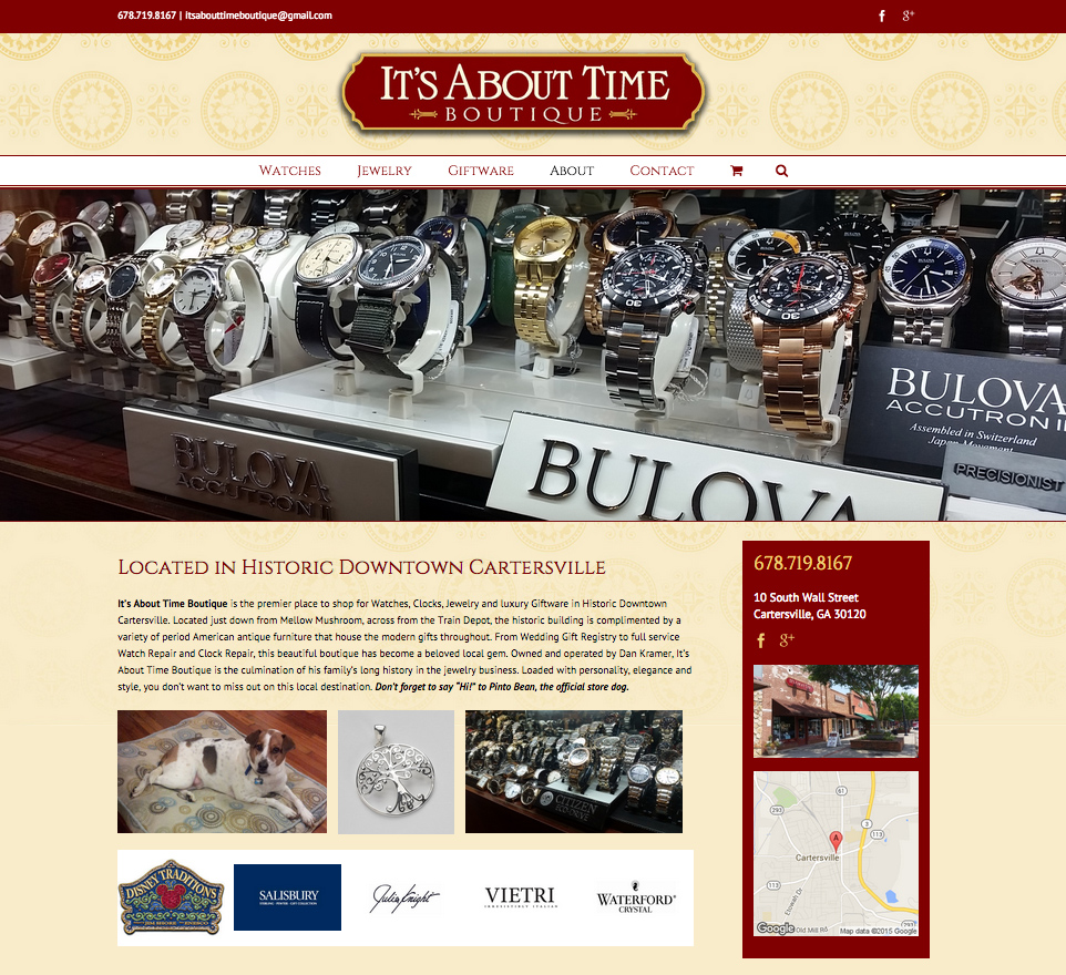 It's About Time Boutique Website Design