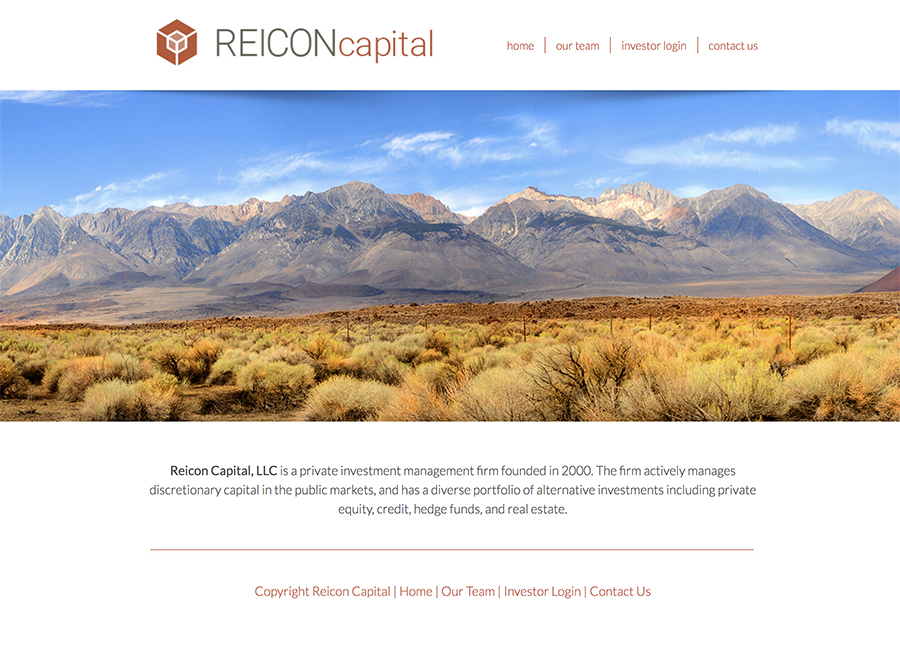 Reicon Capital Website Design