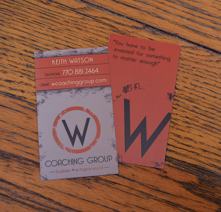 W Coaching Group Business Card Design
