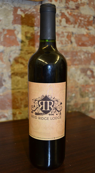 Reid Ridge Lodge Wine Bottle Product Packaging Design