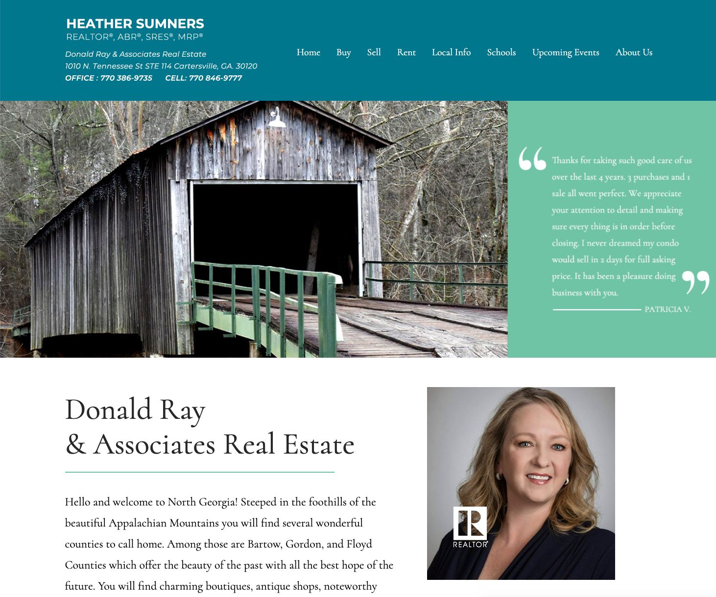 Heather Sumners, Realtor Website Design