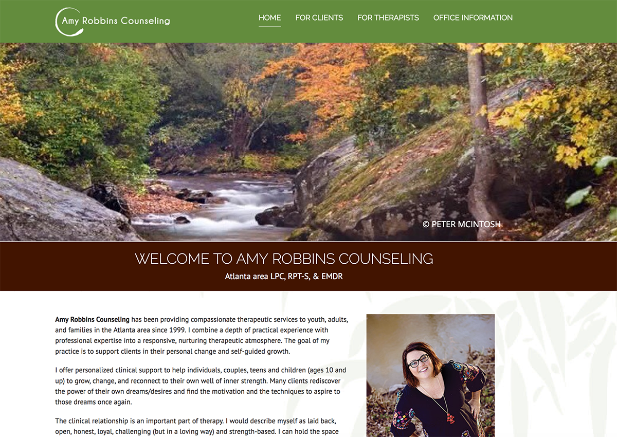 Amy Robbins Counseling Website Design
