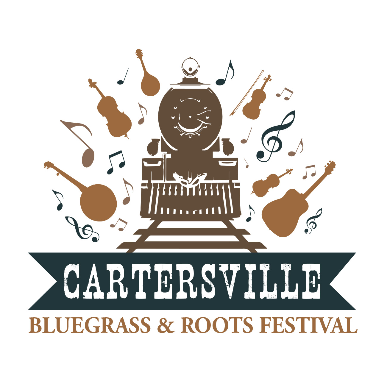 Cartersville Bluegrass and Roots Festival Logo Design
