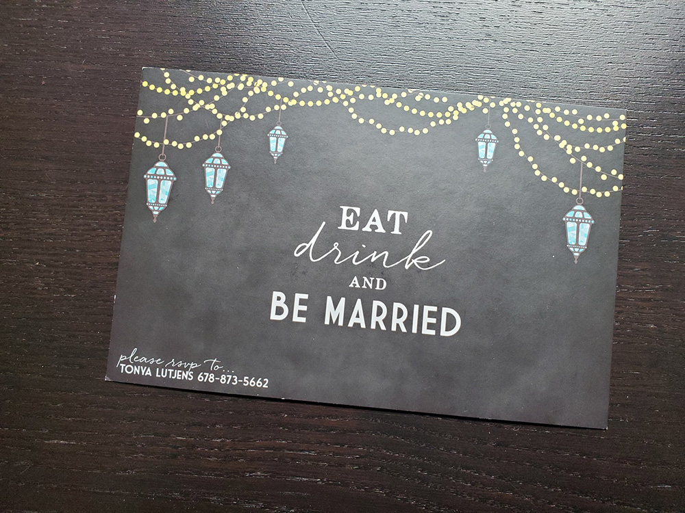 Custom Wedding Invitation Card Design