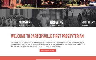 Cartersville First Presbyterian Church Website Design