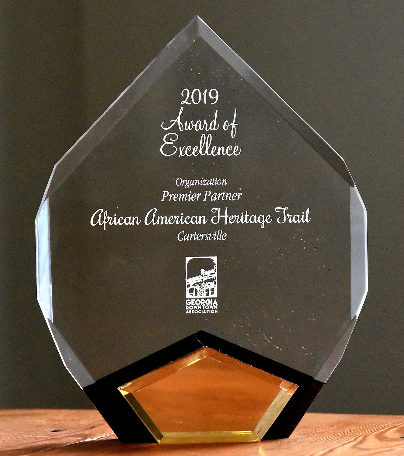 RANDY PARKER/THE DAILY TRIBUNE NEWS Bartow's African-American Heritage Trail won the 2019 Award of Excellence from the Georgia Downtown Association. Daily Tribune News