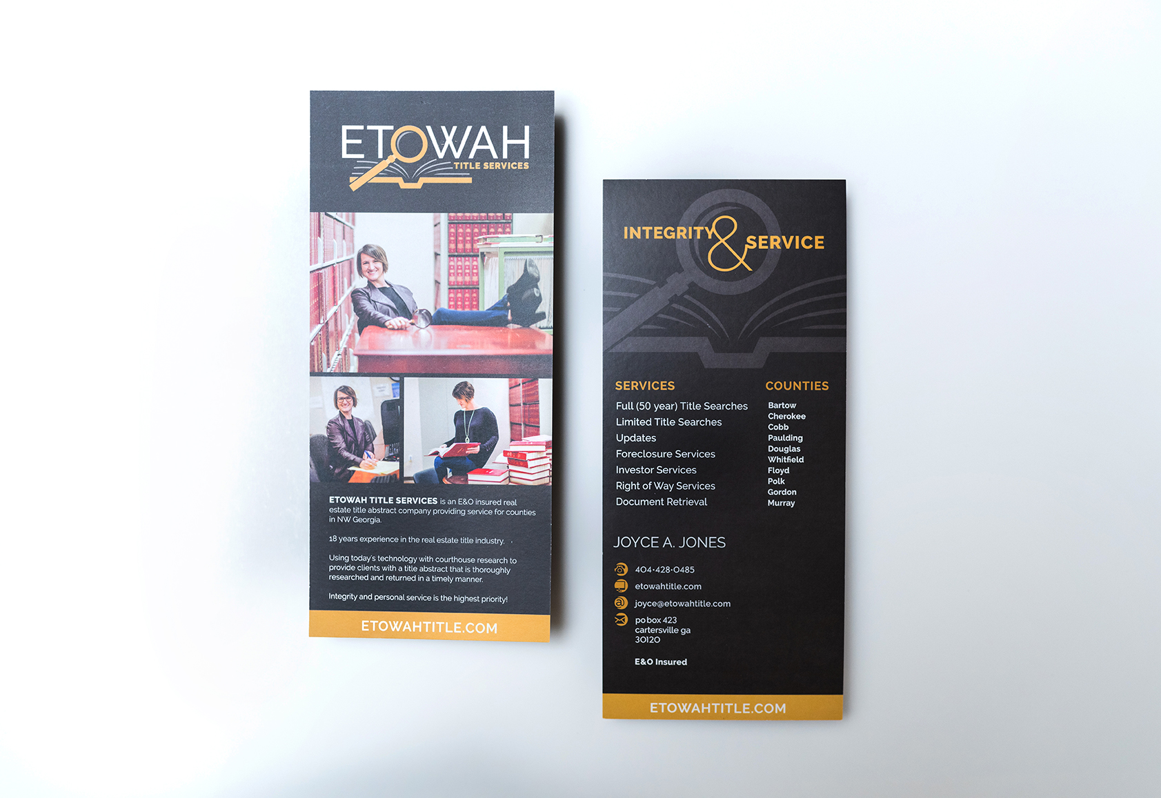 Etowah Title Services Rackcard Design
