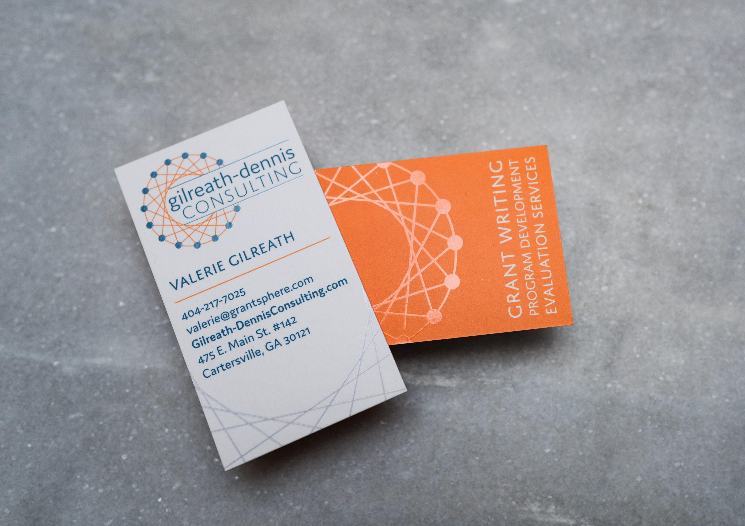 Gilreath-Dennis Consulting Business Card Design | Lara J Designs | Cartersville Georgia