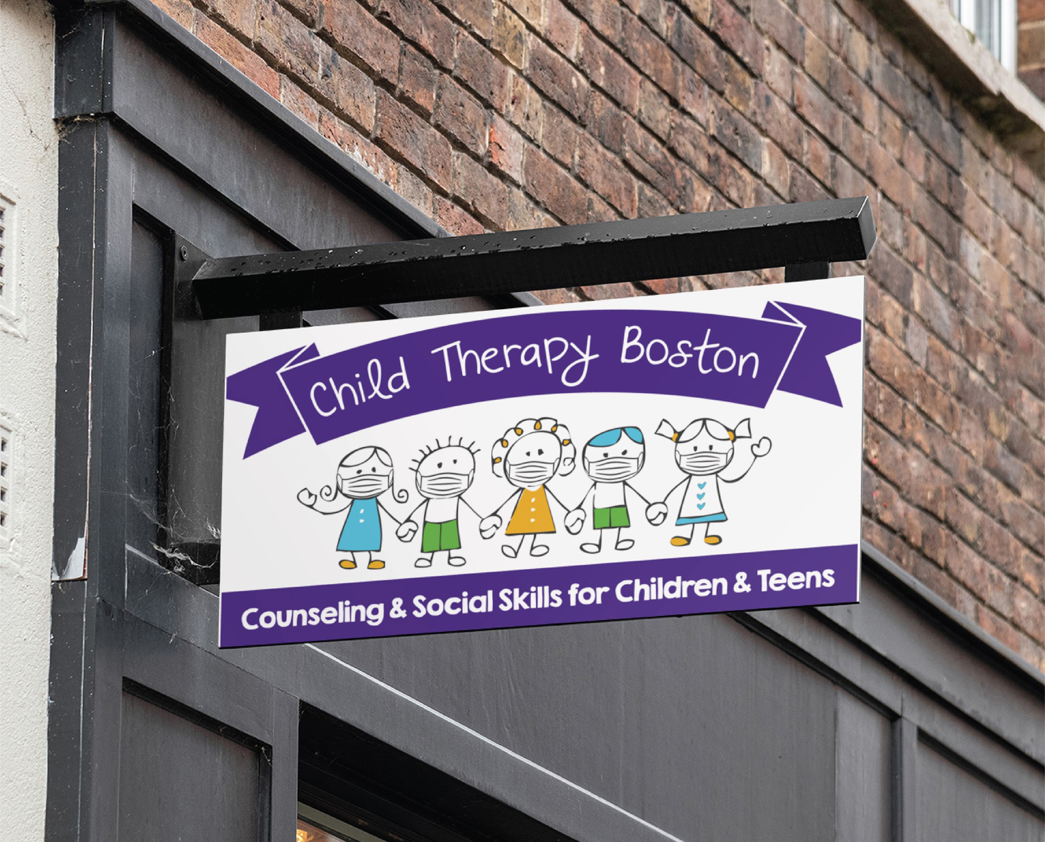 Child Therapy Boston Sign Design