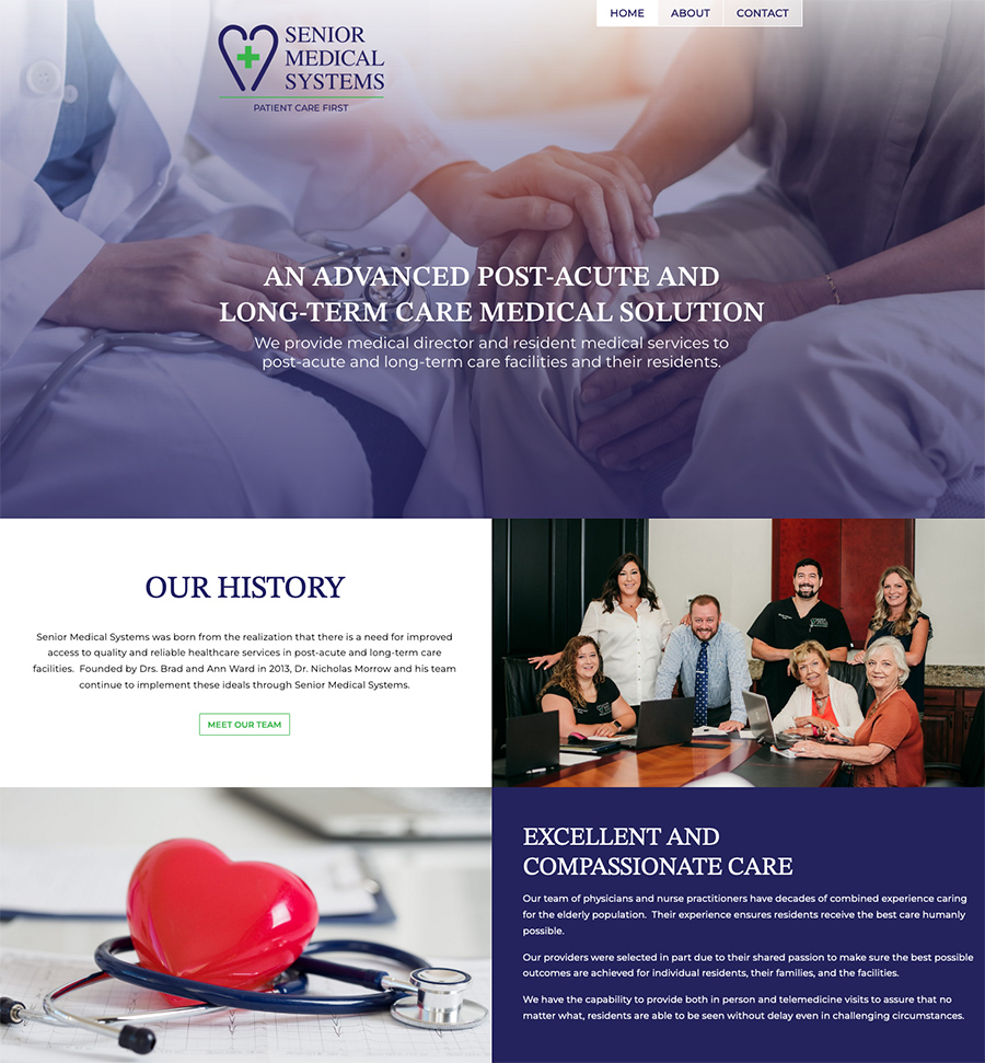 Senior Medical Center website design