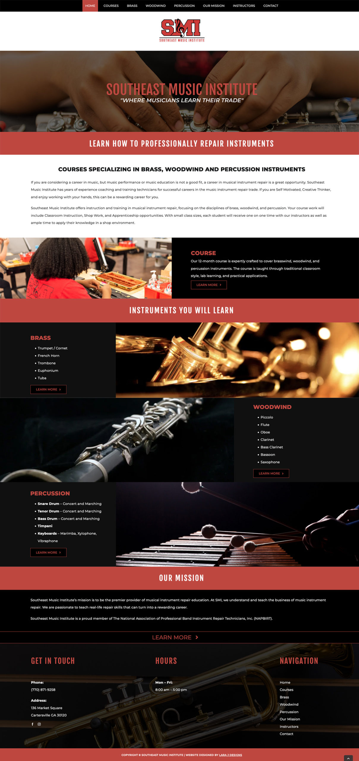 SMI website design