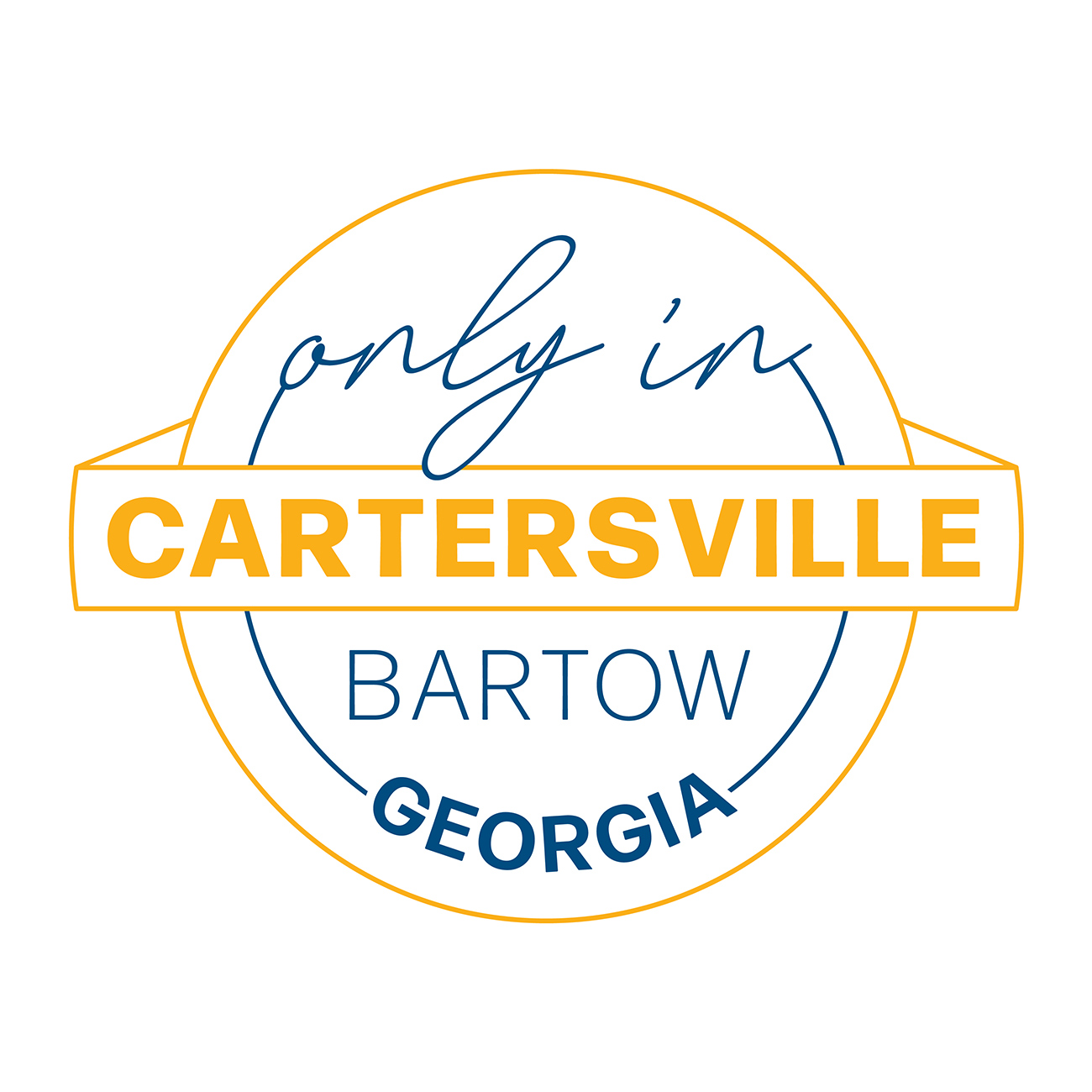 Logo Design for Only in Cartersville Bartow, CVB by Lara J Designs