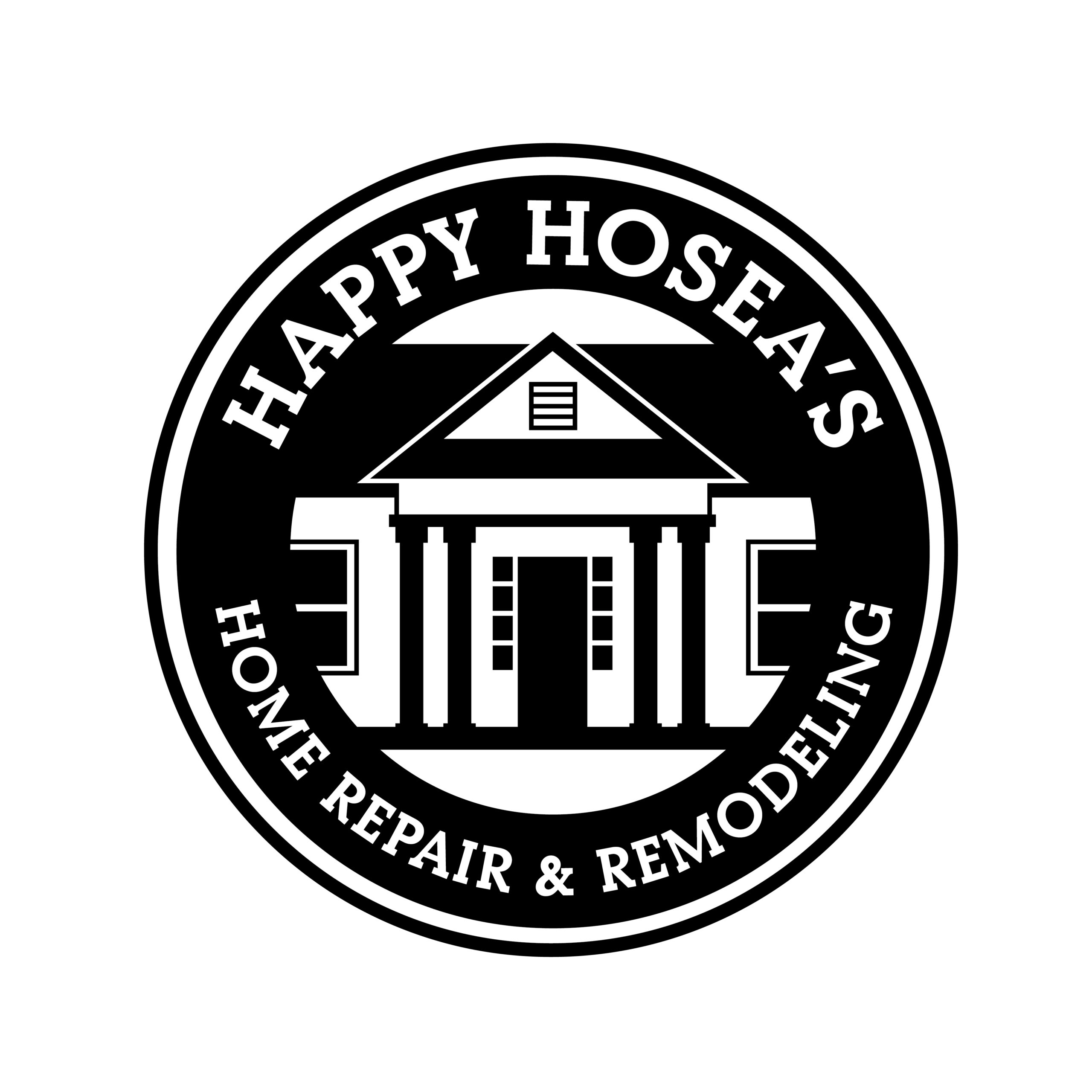 Happy Hoseas Home Repair Logo Design and Custom Illustration