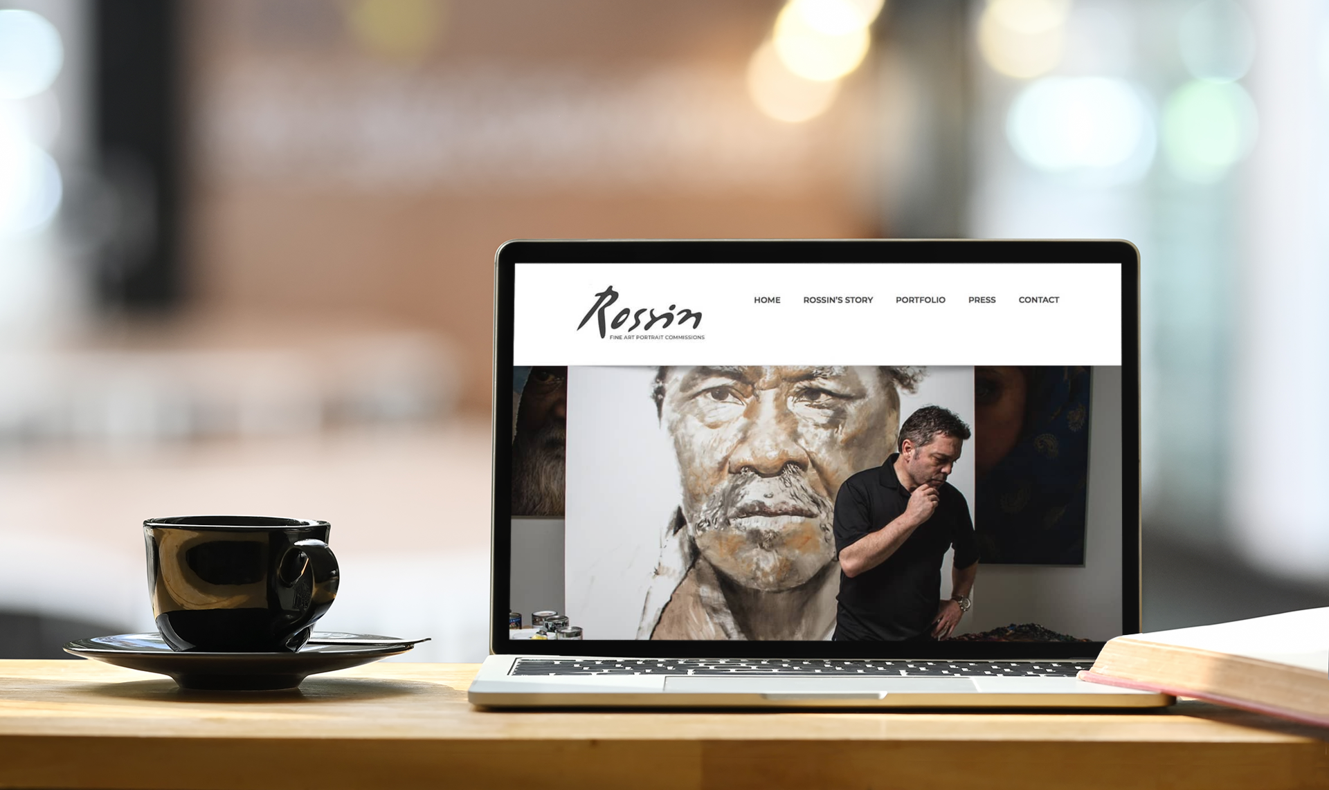 Custom Website Design for Rossin Fine Art