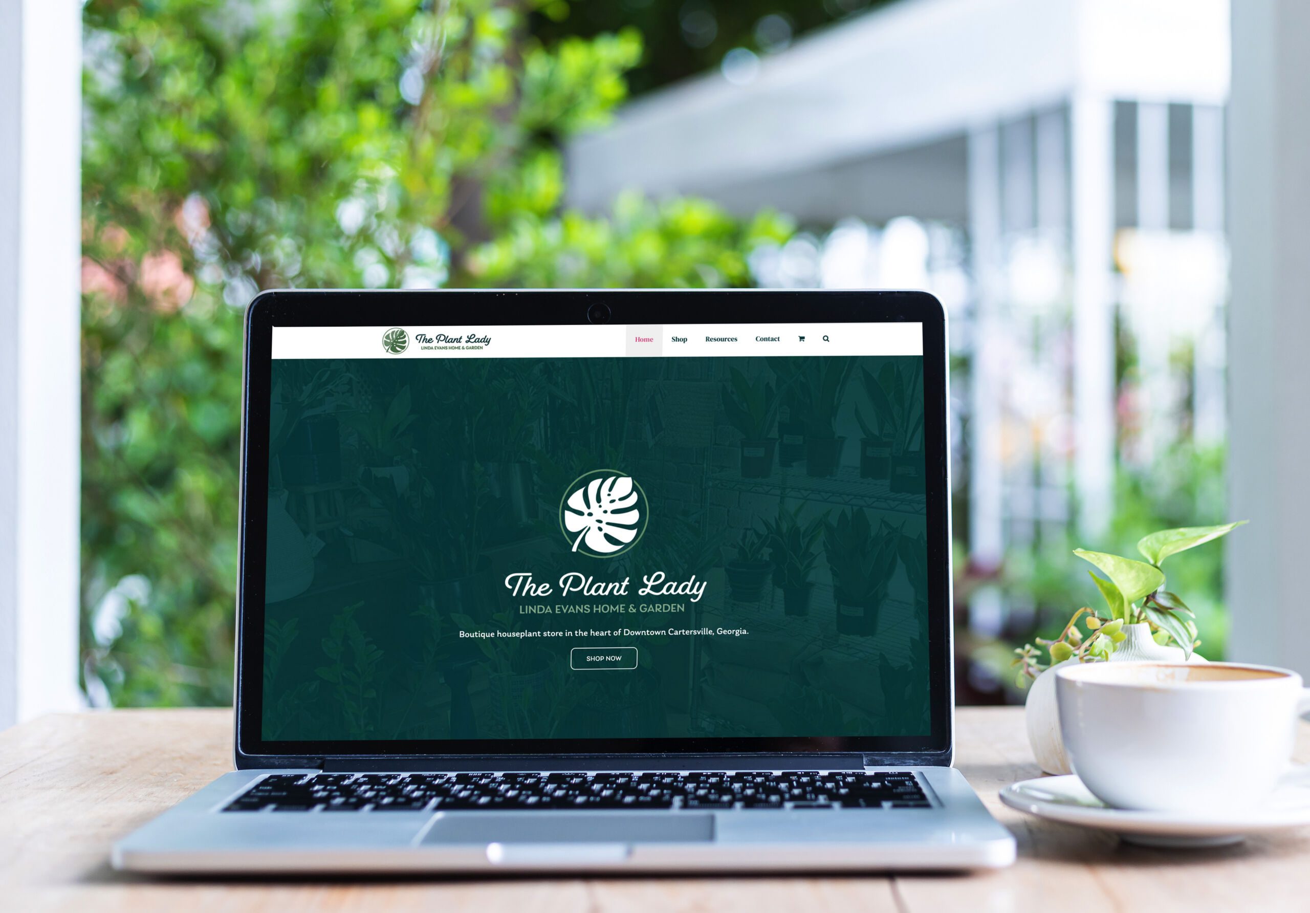 The Plant Lady Logo and Website Design