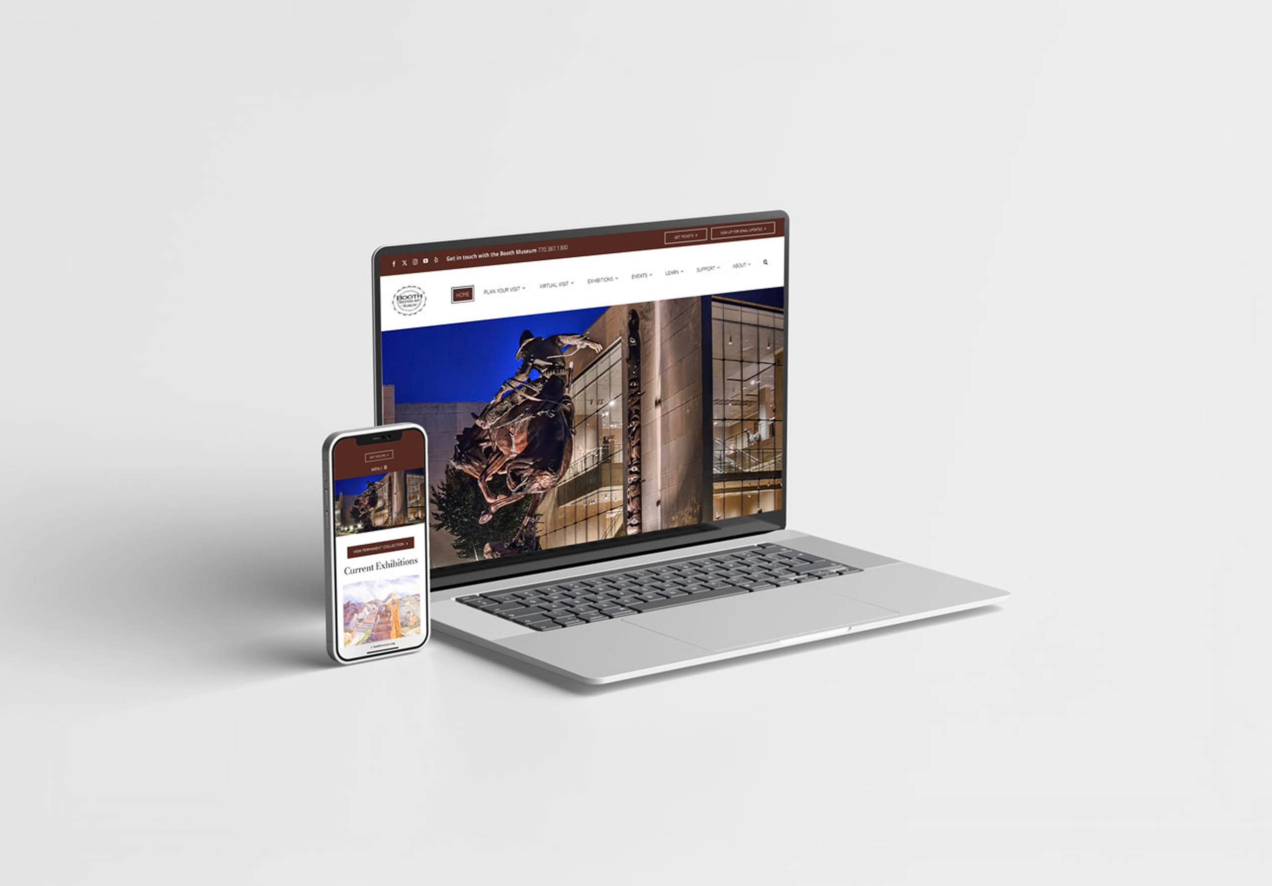 Custom Website Design for Booth Western Art Museum