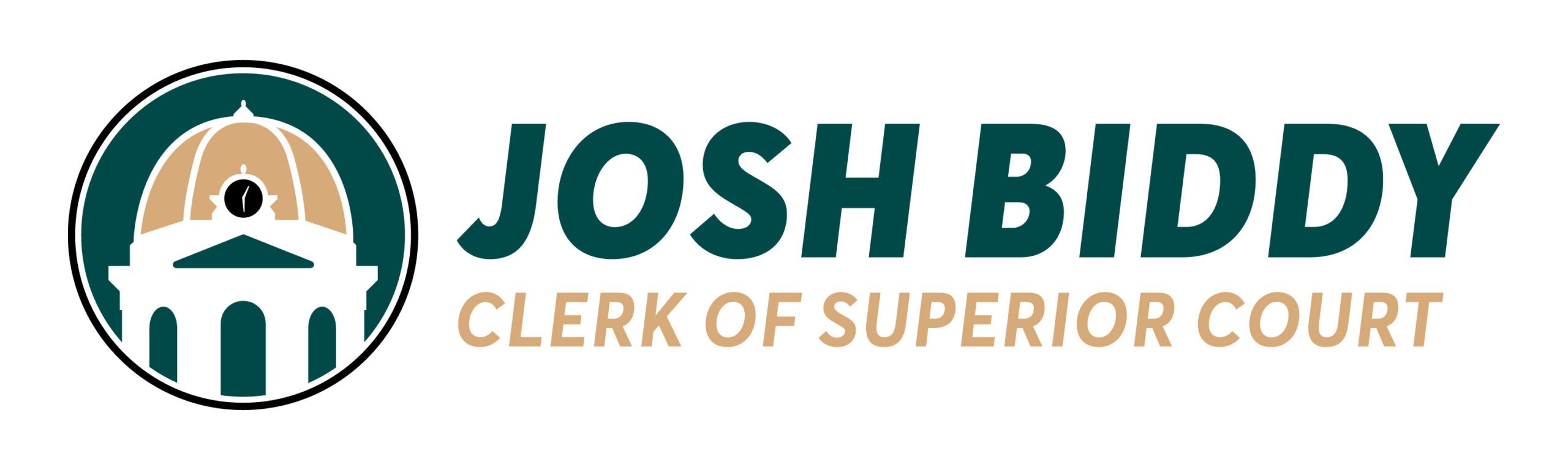 Josh Biddy Clerk of Superior Court Logo Design