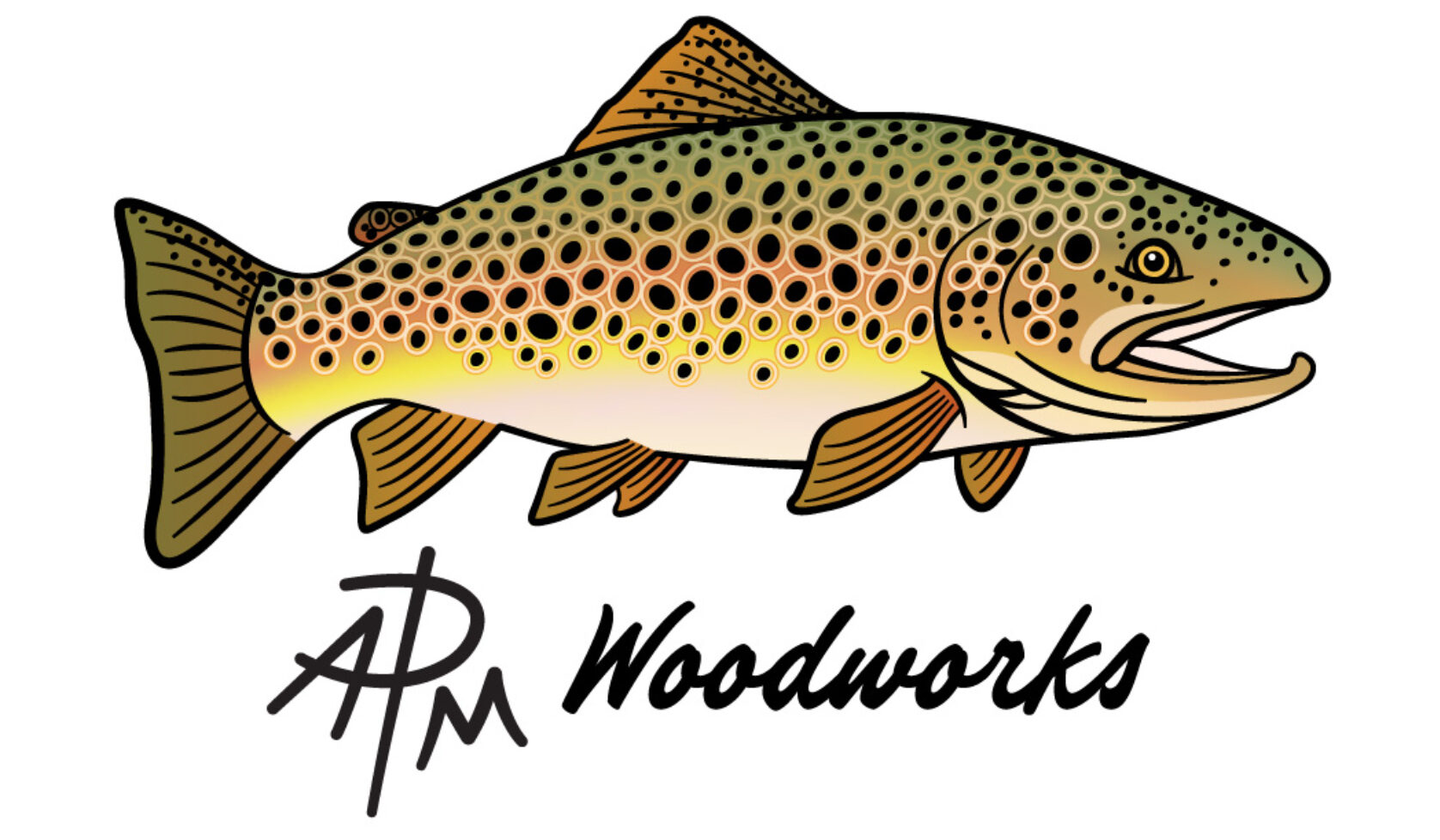Custom Logo Design for APM Woodworks Custom Logo Design for APM Woodworks