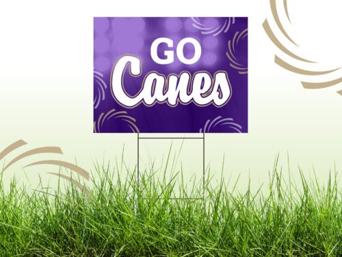 Go Canes Cartersville Yard Sign