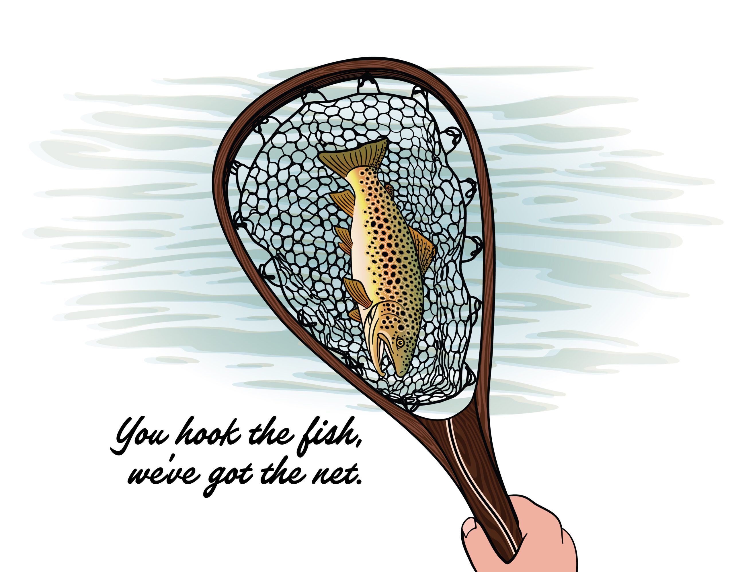 APM Woodworks Landing Net illustration APM Woodworks Landing Net illustration